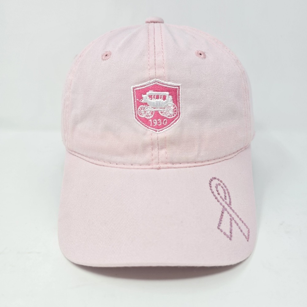 Breast Cancer Awareness Pink Golf Hat Hit the Links in Pink Adjustable Dad Cap